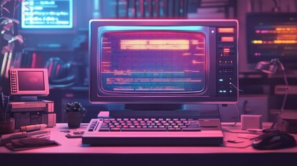 Retro Computer Setup.