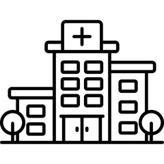 Hospital Building Icon
