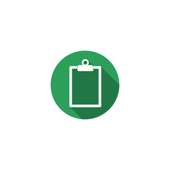 Paper clipboard icon isolated on transparent background