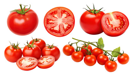 Tomato png cut out set