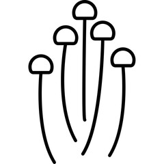 Enoki Mushroom Icon