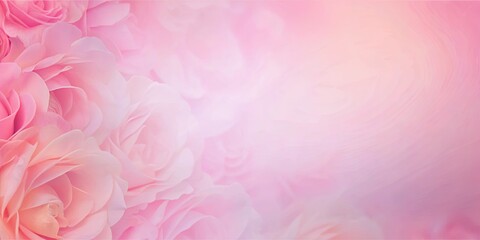 Pale pink floral background with dreamy blur effect.