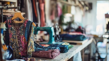 Used jeans, pants, second-hand clothes