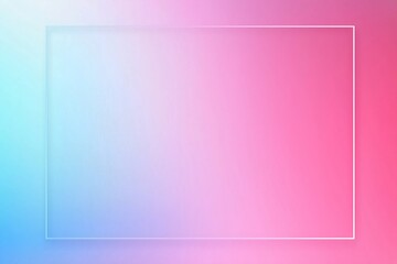 Asymmetrical neon pink and blue frame on gradient background with copy space 