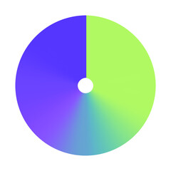 Colors Circle Gradient Ring Harmonic Bright Purple Cyan Green Orange