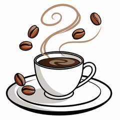 Obraz premium a coffee cup