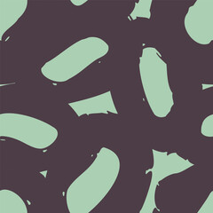 Square green, gray seamless pattern, background, wallpaper with different doodle shapes, circles, curves, lines. Abstract modern trendy style. Hand drawn contemporary vector illustration