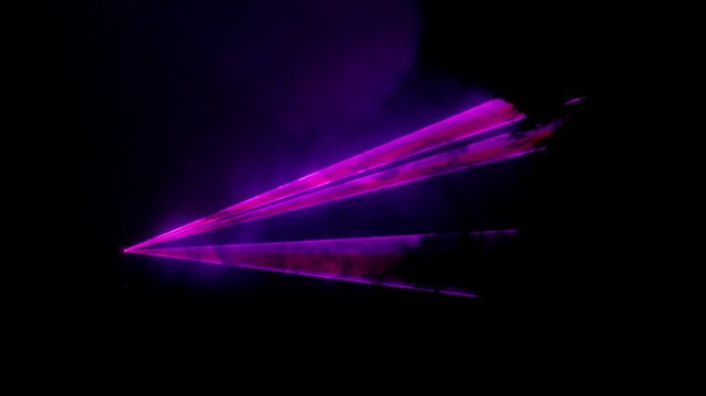Lasershow with Multiple Laser Beams in High Quality 4K Video