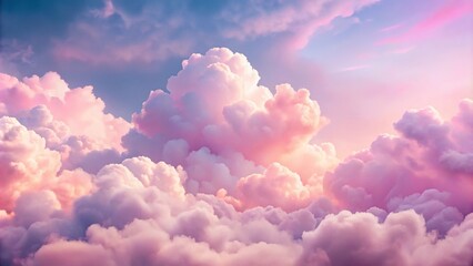 Stunning abstract dreamy pink clouds background silhouette