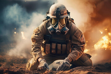 Photographs that fuse the elegance of the soldiers with the gas mask. Each image captures the harshness of battle, combining art, tradition and adventure in a vibrant tribute to life and death.