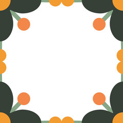 natural flower petal frame