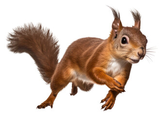 Obraz premium PNG Squirrel running animal mammal rodent.