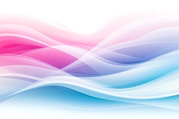 Obraz premium A colorful wave with pink, blue and white colors. The colors are vibrant and the wave is flowing