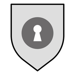 Privacy Icon - Data Protection, Confidentiality, Shield, Lock and Security Icon.