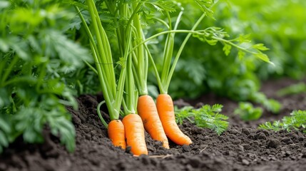 carrots lying in the field during the harvest