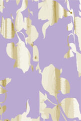 Big flowers pattern, upscale floral pattern. graphical textures floral, trendy colors pattern , flowers background with leaves. vector illustration,tropical,monochrome abstract