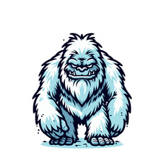 Obraz premium Mysterious beast modern style yeti sports logo mascot