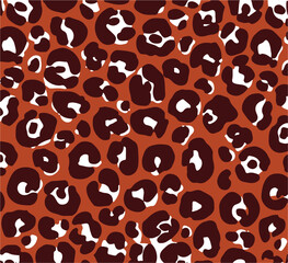 Animal print textile texture. Leopard fur background