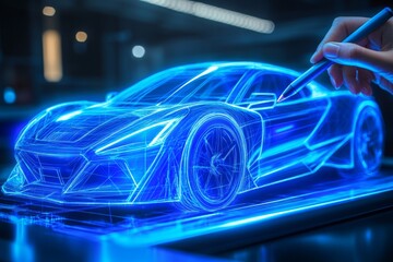 Digital Design of a Futuristic Sports Car