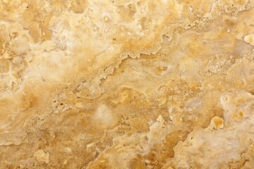 Surface of the travertine in brown and honey yellow shades