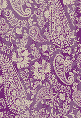 Seamless paisley vector all over pattern