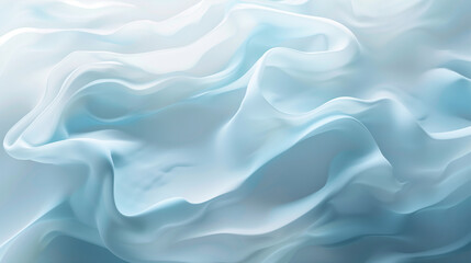 Fototapeta premium Soft white fabric-like abstract texture, evoking calmness and softness in a minimalist design.