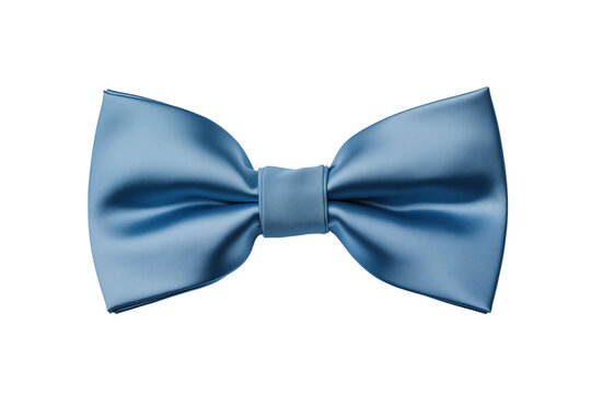 blue bow tie isolated on transparent or white background, png