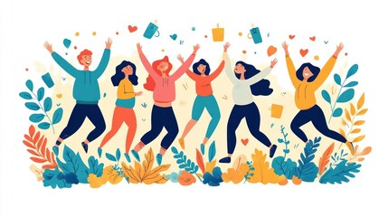 Joyful Celebration with Friends