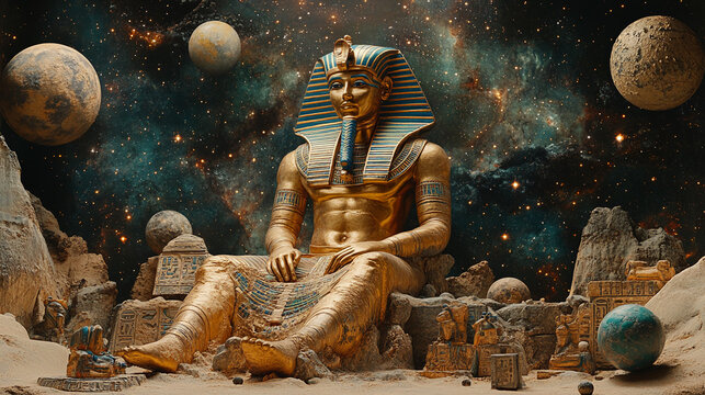 5D-Standort des &auml;gyptischen Pharaos