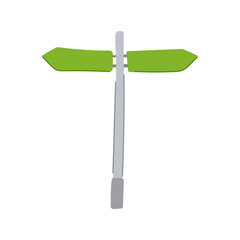 navigation street sign green cartoon. highway urban, al safety, visibility regulation navigation street sign green sign. isolated symbol vector illustration