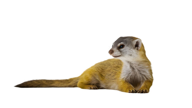 Cute yellow moongoose 