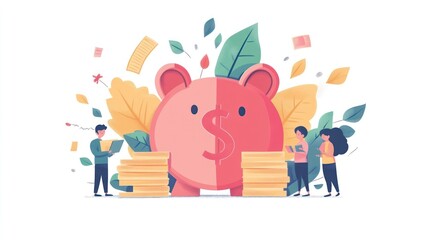 Naklejka premium Financial Success Illustration