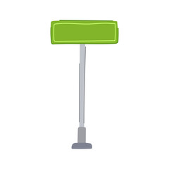 al street sign green cartoon. safety visibility, regulation intersection, pathway destination al street sign green sign. isolated symbol vector illustration