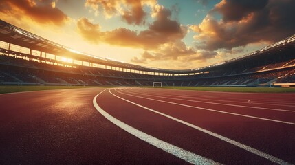 Fototapeta premium 44. A dynamic sports event in a stadium