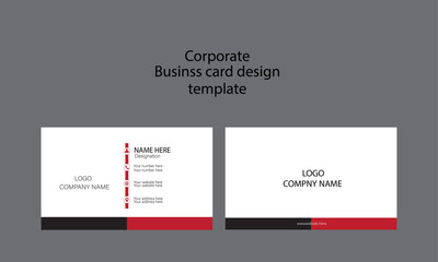 Creative modern minimal name card and business card template design 