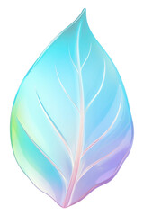 Obraz premium PNG Leaf icon glass petal plant white background.