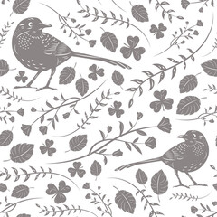 seamless pattern with birds