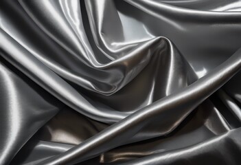 Fototapeta premium breathtaking close displaying shimmering silver fabric draping elegantly captivating textures reflective surfaces, drape, textile, elegance, light