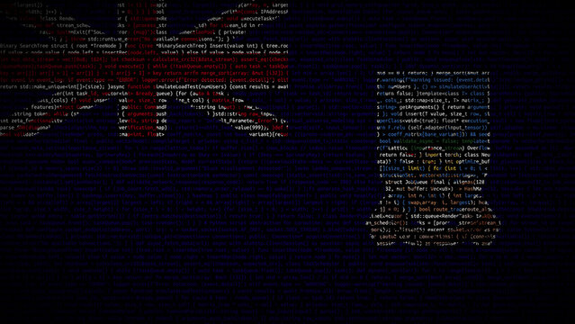 Binary code on flag of Falkland Islands. Program source code or Hacker concept on Falkland Islands flag. Falkland Islands digital technology security, hacking or programming - Powered by Adobe