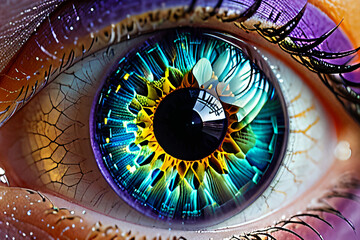 Fototapeta premium wonderful eyes that see the wonderful world