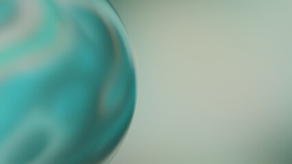 Abstract Colorful Grainy 3D Sphere with Flowing Gradient Background