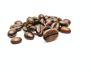 Obraz premium coffee beans on a white background