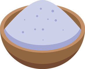 Wooden bowl containing blue spirulina powder, an excellent dietary supplement full of nutrients