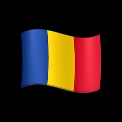 Fototapeta premium Flag of Romania: A Symbol of National Pride