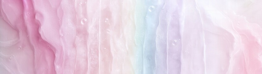 Fototapeta premium Abstract rainbow color splash with soft hues and textured fluid patterns