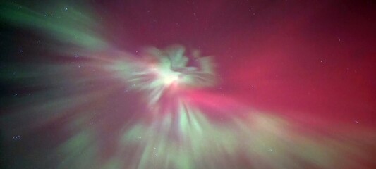 Farbenfrohes Nordlicht über Jütland
