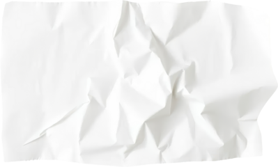 Crumpled White Paper Texture
