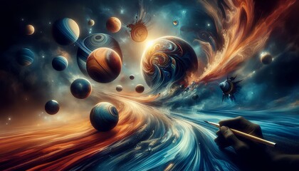 "Cosmic Odyssey: Space and Planet Wallpapers",Generative Ai