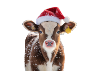 Verkleidet mit einer Nikolausmütze