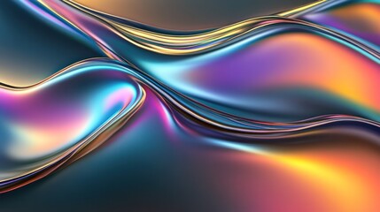 Abstract waves of color and light creating a smooth, flowing texture.